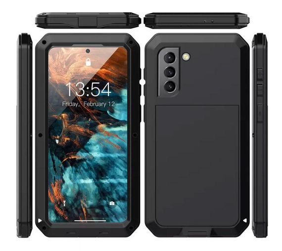 Противоударный чехол Primo Doom Armor для смартфона Samsung Galaxy S21 (SM-G991) - Black | Зображення 1