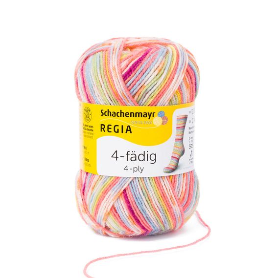Шкарпеткова пряжа Regia Color 50 г, 01132 | Зображення 1