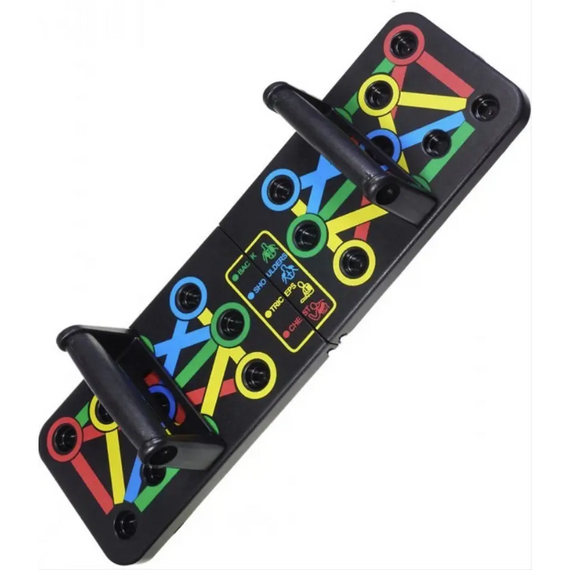 Дошка для віджимань FOLDABLE PUSH UP BOARD, Універсальний тренажер для м'язів 4в1   знижка | Зображення 6