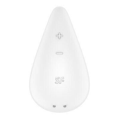 Вібратор для зовнішньої стимуляції Satisfyer Dew Drop White, 2 мотори, 12 режимів, м’який корпус Sex Aura | Зображення 1