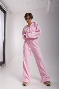 Вільний спортивний костюм з капюшоном - рожевий цвет, M (є розміри)