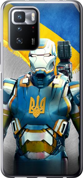 Чехол на Xiaomi Redmi Note 10 Pro 5G Украинский киборг "980u-3333-17620"