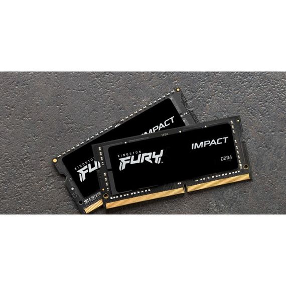 Модуль пам'яті для ноутбука SoDIMM DDR4 32GB (2x16GB) 3200 MHz Impact Kingston Fury (ex.HyperX) (KF432S20IBK2/32) | Зображення 1