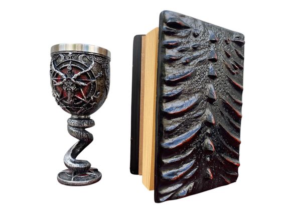 Подарунковий набір Келих 3D Бафомет і Блокнот 3D «Око Пламінного Дракона» | Зображення 1