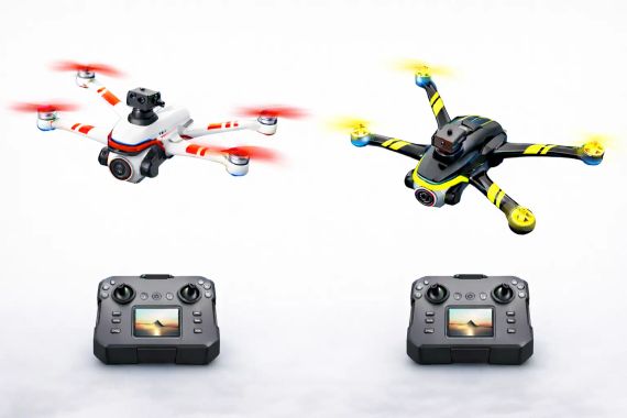 XKJ K15MAX Беспроводный дрон с экранным пультом дистанционного управления FPV-камерой, оптическим позиционированием и системой управления