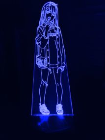 Акриловый светильник-ночник Зеро Ту 3 синий tty-n000821