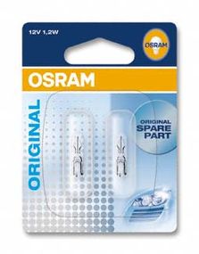 Показні лампа розжарювання OSRAM 2721-02B W1,2W 12 V W2x4.6D 10X2 Blister