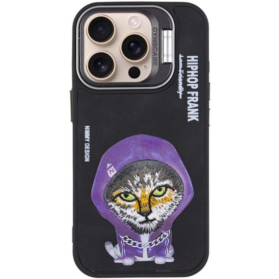 TPU+PC чехол Friends для Apple iPhone 16 Pro (6.3") Black Cat | Зображення 1