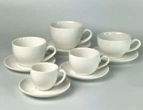 Чашка с блюдцем Olens Саммер 102-1406 350 мл белая