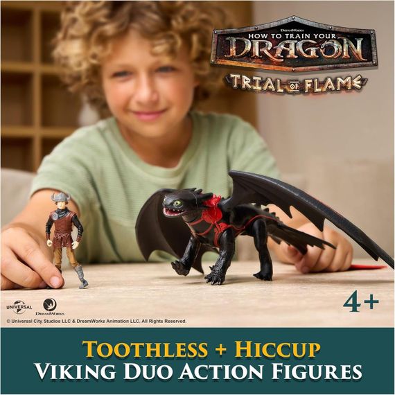 Игровой набор Dreamworks Dragons Как приручить дракона Дракон Беззубик и всадник Иккинг | Зображення 4