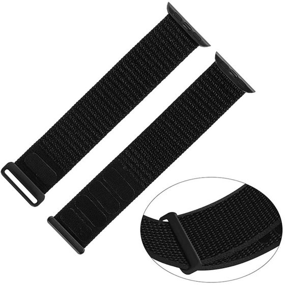 Нейлоновий ремінець Primo для Apple Watch 42mm / 44mm / 45mm / 46mm - Black | Зображення 1