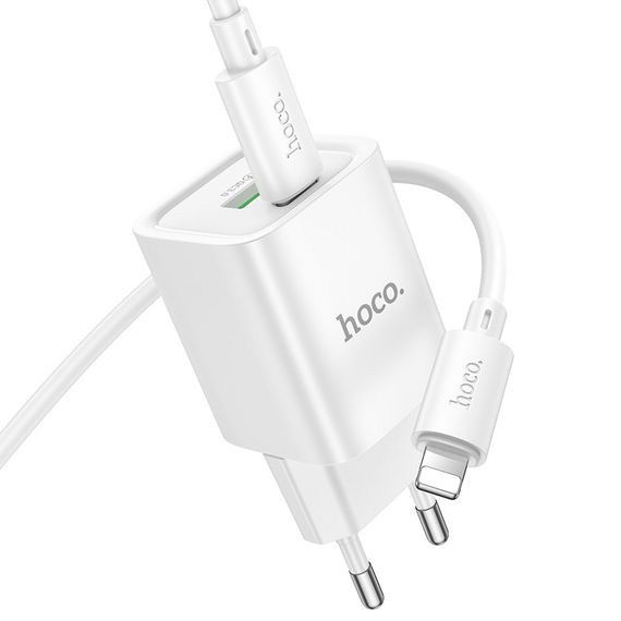 Набір СЗУ HOCO C149A+Type-C/Lighting кабель, 1xUSB+1xUSB-C, PD30W+QC3.0 | Зображення 3