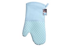 Рукавичка-прихватка Ardesto Tasty Baking, 35х19см, силікон, бавовна, блакитний (AR2327T)