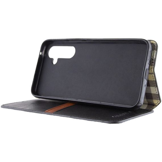 Кожаный чехол книжка GETMAN Cubic (PU) для Samsung Galaxy M34 5G Штучна шкіра, Слот для візитки, Чорний | Зображення 2