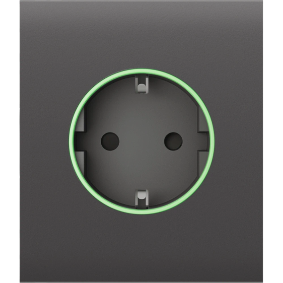 Ajax CenterCover (smart) [type F] [55] ASP grey фронтальна панель - Розетки