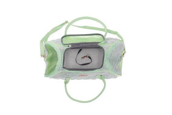 Сумка-переноска для собак і котів Misoko&Co, 51.5 см х 27 см х 25.5 см, зелений | Зображення 4