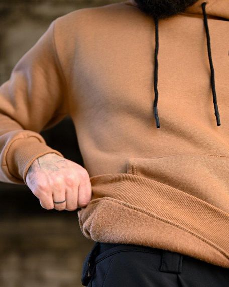 Мілітарі худі на флісі GENESIS Донецька область койот ПП8083 | Зображення 7