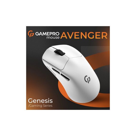 Мишка GamePro Genesis Avenger Wireless/Bluetooth/USB White (GM096W) | Зображення 4
