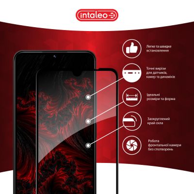 Стекло защитное Intaleo Full Glue Xiaomi Redmi 14C Black (1283126598722) | Зображення 2