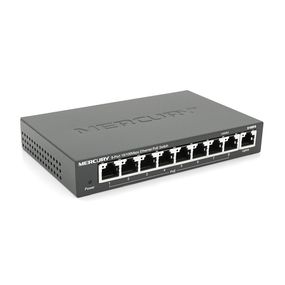 Коммутатор POE 48V Mercury S109PS 8 портов POE + 1 порт Ethernet 10/100 Мбит/сек
