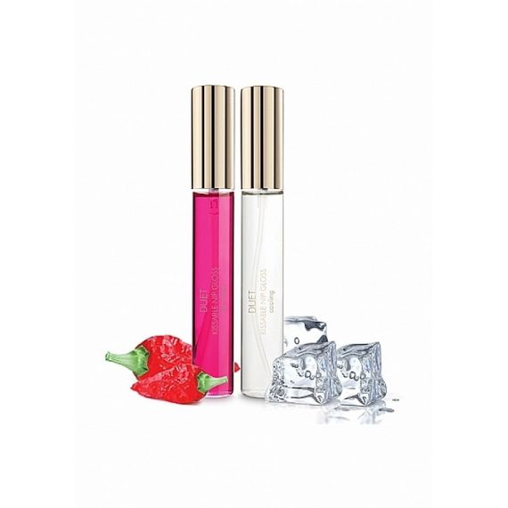 Набір гелів для стимуляції сосків Bijoux Cooling & Warming Nip Gloss, що охолоджує та зігріває Sex Aura