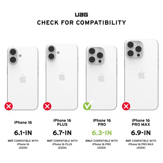 Чохол до мобільного телефона UAG iPhone 16 Pro Pathfinder Clear Magsafe Active Neon (114464118181) | Зображення 6