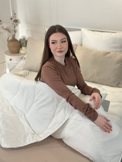 Ковдра двоспальна силіконова Viluta Relax 21419 170x210 см кремова | Зображення 6