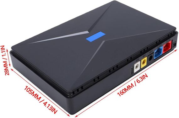 Міні-ДБЖ Andowl Q-UP900X1 – безперебійник 10000 mAh для Wi-Fi роутера, модему, IP-камер та LED-освітлення | Зображення 5