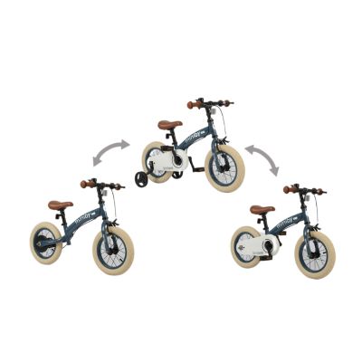 Детский велосипед QPlay Miniby 3 в1, біговел 12&quot;, Grey-Blue (CB02MiniBy12Grey-Blue) | Зображення 1