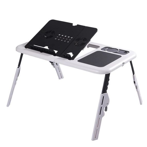 Складаний столик для ноутбука LD-09 E-Table, столик з охолодженням 2 CY-365 USB кулера | Зображення 6
