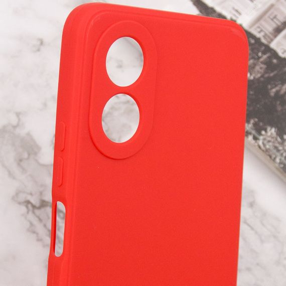 Силиконовый чехол Candy Full Camera для Oppo A78 4G Красный / Red | Зображення 4