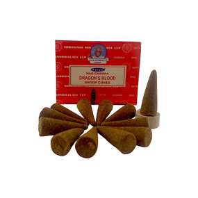 Ароматичні конуси Dragon's Blood  Кров Дракона 12 шт. в уп. Satya 8904234409337