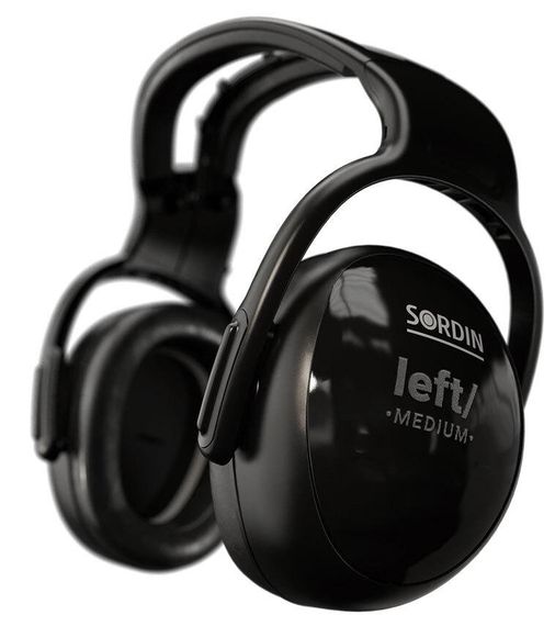 Наушники пассивные Sordin Left/Right Medium средний уровень шума. Цвет: черный