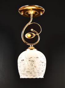 Люстра стельова на 1 лампочку 25344 Золото 33х15х15 см.