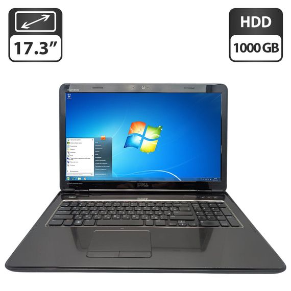 Ноутбук Dell Inspiron N7110 / 17.3" (1600x900) TN / Intel Core i3-2350M (2 (4) ядра по 2.3 GHz) / 8 GB DDR3 / 1000 GB HDD / Intel HD Graphics 3000 / WebCam / DVD-ROM б/у