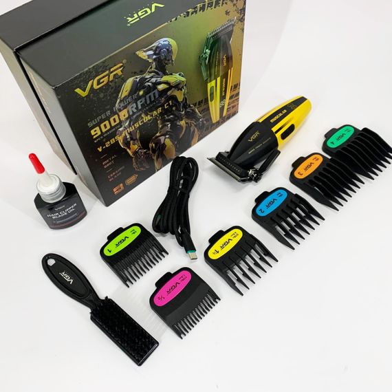 Електрична машинка з насадкою для бороди VGR V-285, Професійна бритва-машинка для стрижки волосся JE-16 | Зображення 2