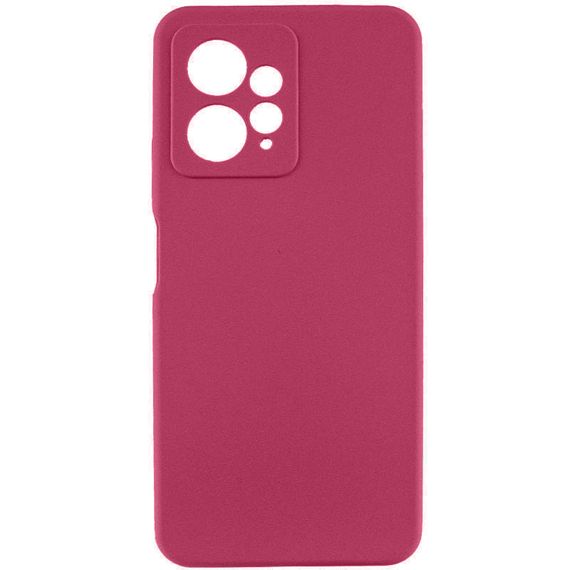 Чехол Silicone Cover Lakshmi Full Camera (AAA) для Xiaomi Redmi Note 12 4G Бордовый / Plum