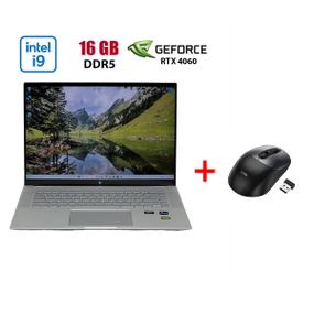Ігровий ультрабук HP Envy 16-h1023dx / 16" (2560x1600) IPS Touch / Intel Core i9-13900H (14 (20) ядер по 2.6 - 5.4 GHz) / 16 GB DDR5 / 960 GB SSD / nVidia GeForce RTX 4060, 8 GB GDDR6, 128-bit / WebCam б/в + Подарунок Бездротова миша HOCO GM28