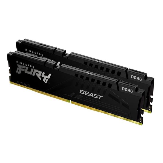 Модуль пам'яті для комп'ютера DDR5 16GB (2x8GB) 5200 MHz Beast Black Kingston Fury (ex.HyperX) (KF552C36BBEK2-16) | Зображення 2