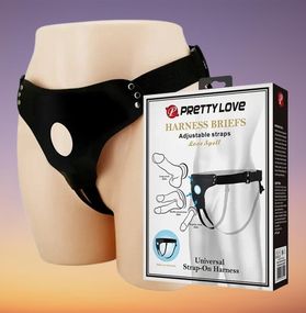 АКЦИЯ! Трусики для страпона Pretty Love Harness Briefs Love Spell, регулируемые (80–118 см) sexstyle
