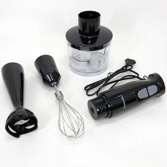 Блендер 3в1 Rainberg RB-2243 500W занурювальний блендер подрібнювач, блендер для дитячого пюре. LK-566 Колір: чорний | Зображення 9