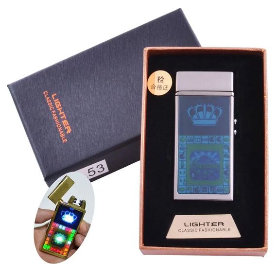 Вітрозахисна запальничка Casino Електронна сенсорна запальничка USB | Вічна запальничка USB YJ-228 з акумулятором | Зображення 6