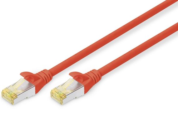 Патч-корд Digitus  CAT 6a S-FTP, 0,5м, AWG 26/7 червоний (DK-1644-A-005/R)