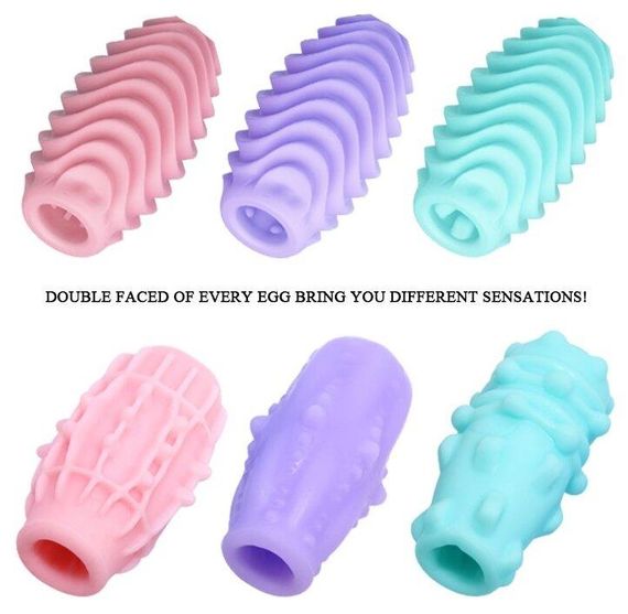 Набір з 15 шт мастурбаторів Pretty Love - Double Sided EGG, BI-014832H Sex Aura | Зображення 5