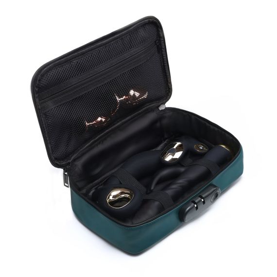 Кейс для игрушек Dorcel DISCREET BOX LUXURY GREEN, кодовый замок, 27×16×7,62 см | Зображення 2