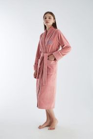 Женский халат Nusa 4165 4XL, Пудровый