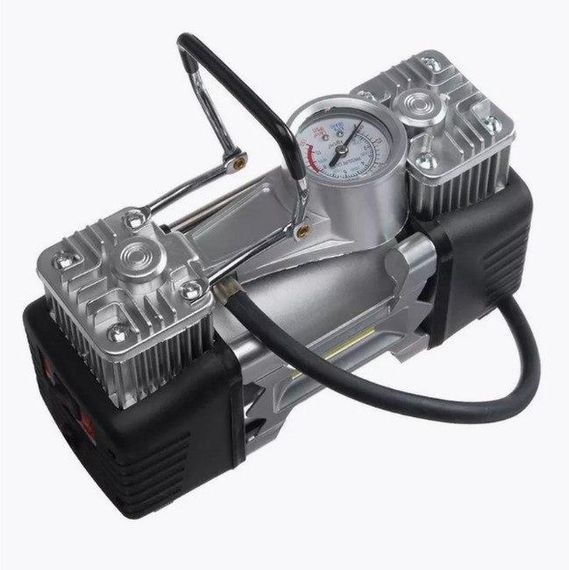 Автомобільний компресор двопоршневий V-TEKK 12В, 300Вт, 60л/хв (47576-_899) | Зображення 2