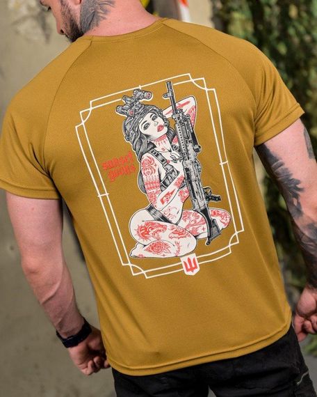 Тактична потоотводна футболка Sunset кайот ПП7685 | Зображення 3