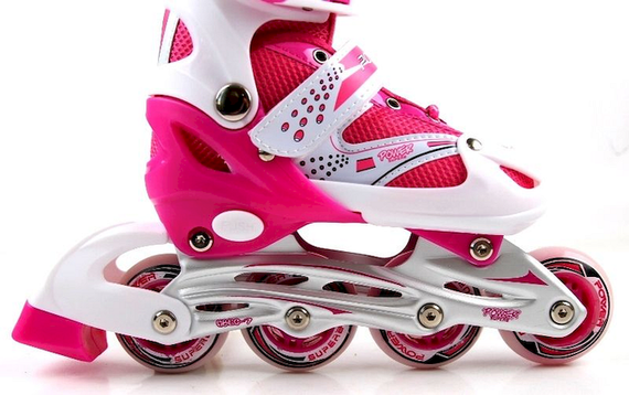 Комплект роликовые коньки раздвижные Scale Sports с шлемом и защитой S (31-34) | Зображення 4