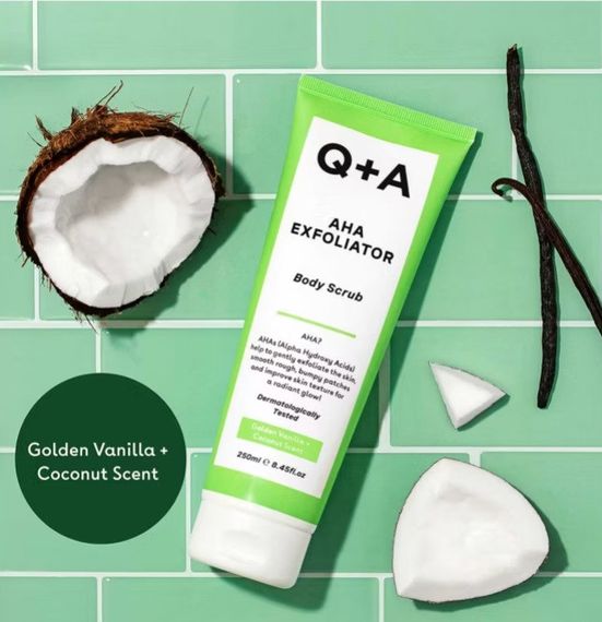 Q+A — AHA Exfoliator Body Scrub — Скраб для тіла з AHA-кислотами — 250ml | Зображення 2
